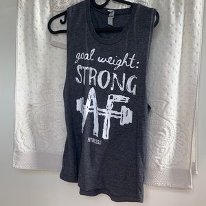 Goal weight: strong AF muscle tee